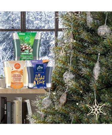 Glade Holiday Christmas Scented Candles - 6 Assorted Seasonal Scents + Bonus Tissues - International Shipping Available - Buy Online on GoSupps.com