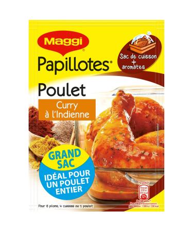 Maggi Papillotes Poulet au Curry l'Indienne (1 Sachet) - 30g