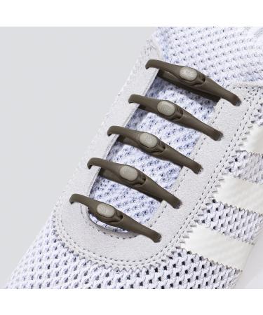 HICKIES Elastic Tie-Free Shoelaces 2.0 - Olive Moss | Comfortable Stylish & International Shipping Available - Buy Online on GoSupps.com
