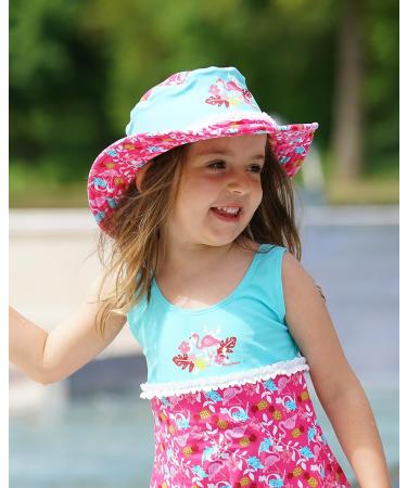 Playshoes Girls UV Protection Sun Hat - Flamingo Swimming Cap & Headgear for Summer Fun - Buy Online on GoSupps.com