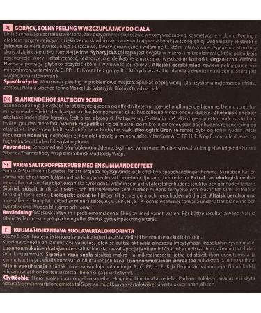 Natura Siberica Warming Figure Care Salt Scrub - 370 ml | Best for Smooth & Firm Skin | International Shipping - Buy Online on GoSupps.com