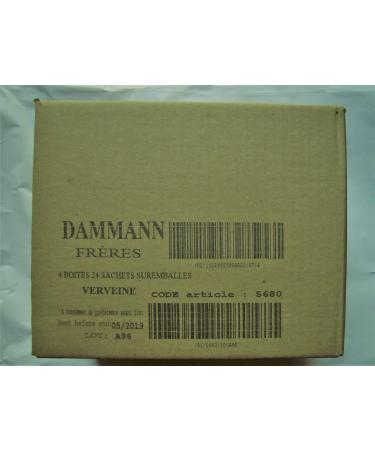 DAMMANN FRERES - Tisane Verveine - 4 x 24 cristal sachets (Bo te compl te) - Buy Online on GoSupps.com
