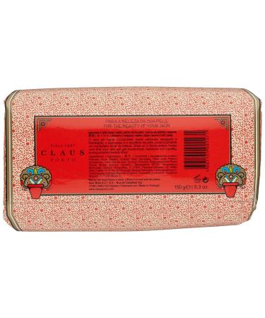 Claus Porto Oz Red Poppy Soap 5.3oz - Luxurious Bar Soap for a Refreshing Cleanse - Buy Online on GoSupps.com