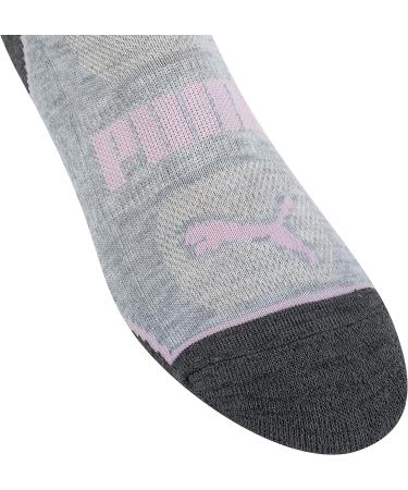 PUMA Women's 6 Pack Quarter Crew Socks 9-11 - Grey/Purple/Blue - Buy Online on GoSupps.com