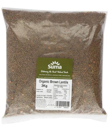 Suma Organic Brown Lentils 3 kg