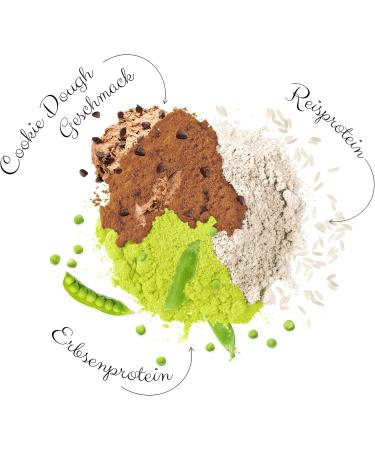 Nutri + Soy-Free Protein Powder - Vegan Pea Rice Cookie Dough 1kg | Gluten & Lactose-Free | Made in Germany | Plant-Based Protein - Buy Online on GoSupps.com