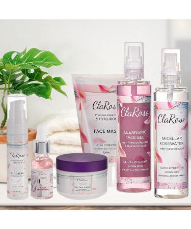  ClaRose ClaRose Purifying Facial Gel certified vegan and enriched with natural rose oil and hyaluronic acid 150 ml - Buy Online on GoSupps.com