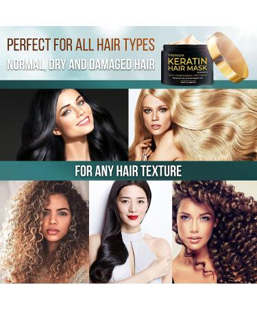 Sunatoria Keratin Hair Mask - Professional Treatment for Repair, Nourishment & Beauty - With Hydrolyzed Keratin for Extra Hydration - Gold Keratin Formula - Buy Online on GoSupps.com