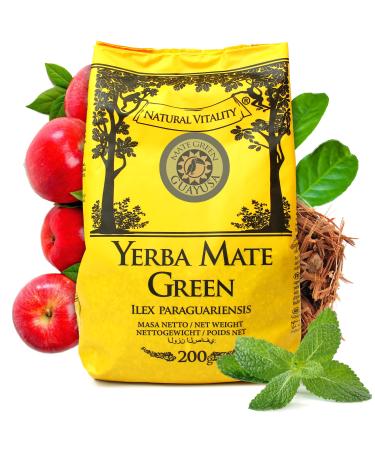 Mate Green Guayusa |Mate Tea 200g |Brazilian mate tea |Loose leaves green tea |With marigold flowers Guayusa leaves natural aroma