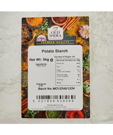 Old India Potato Starch 5kg - Premium Quality Starch for Baking and Cooking - Buy Online on GoSupps.com