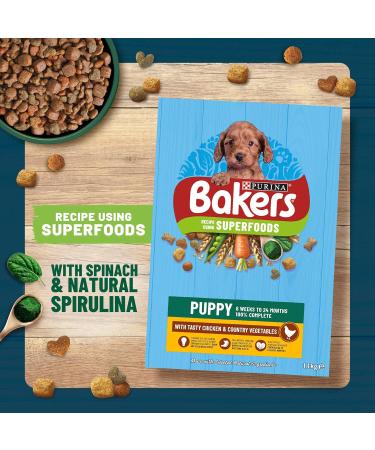 Bakers Puppy Chicken and Veg Dog Food 2.85kg (Pack of 4) - Buy Online on GoSupps.com