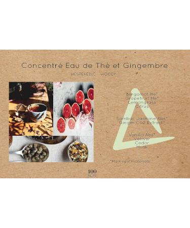 100BON Eau De The & Gingembre Tea & Ginger Scent for Women & Men Energizing Organic Fragrance - Sweet Citrus & Spicy Notes - 100% Natural Fragrance Concentrate Spray 0.5 Fl Oz Concentrate Fragrance 0.5 Fl Oz (Pack of 1) - Buy Online on GoSupps.com