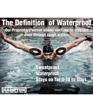 (2 Pack) Kinesiology Tape for Physical Therapy Sports Athletes Latex Free Elastic 16ft Water Resistant Kinetic Uncut Kinesiology Tape for Knee Pain Elbow & Shoulder Muscle - Black Black 2 Count (Pack of 1) - Buy Online on GoSupps.com