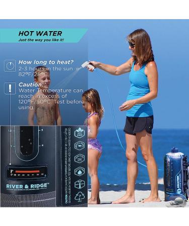 River & Ridge AQUATREK Portable Pressure Camping Shower - 3Gal 12L Bag Tank Volume - Buy Online on GoSupps.com