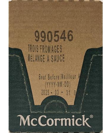 McCormick Gourmet Premium Quality Dry Sauce Mix Three Cheese 38g Case Pack 12 Count - Buy Online on GoSupps.com