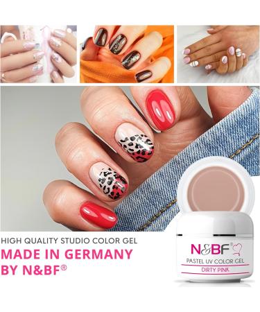 N&BF UV Farbgel Pastel Dirty Pink - Medium Viscosity Color Gel for Geln gel | Made in Germany | Self-Smoothing Pastel Color Gel - Buy Online on GoSupps.com