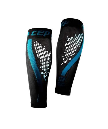 CEP - Nighttech Calf Sleeve 2.0 reflective ladies leg gums socks for exact calf compression made by medi black / blue size IV - Buy Online on GoSupps.com