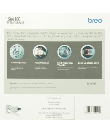 Breo iSee180 Eye Massager - Silver | Standard Model - Buy Online on GoSupps.com