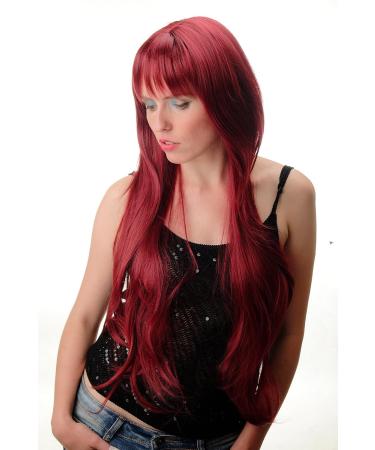 WIG ME UP GFW104-39: Premium 75 cm Long Straight Ladies Wig with Cheeky Fringe in Red Garnet - Quality International Shipping - Buy Online on GoSupps.com