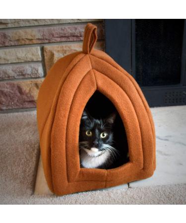 PETMAKER Igloo Pet Bed Collection - Soft Indoor Enclosed Covered Tent/House for Cats Kittens and Small Pets with Removable Cushion Pad