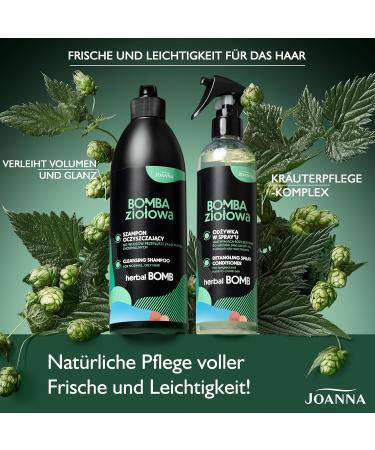 JOANNA Herbal Bomb cleansing shampoo 500 ml intensively moisturizing and nourishing care for weakened brittle hair and provides a natural shine herbal bomb shampoo - Buy Online on GoSupps.com