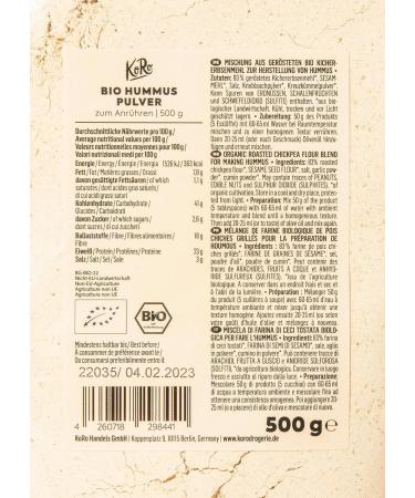 KoRo - Organic Hummus Powder 500g - Buy Online on GoSupps.com