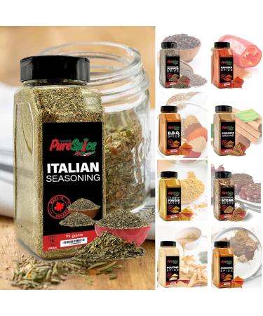 PureSpice Whole Italian Seasoning Spice 175 Grams | Restaurant Grade Vegan Kosher Powder Seasoning | Premium Flavor for Cooking Meat Steak Rub and Sauce (Italian Seasoning Whole) - Buy Online on GoSupps.com