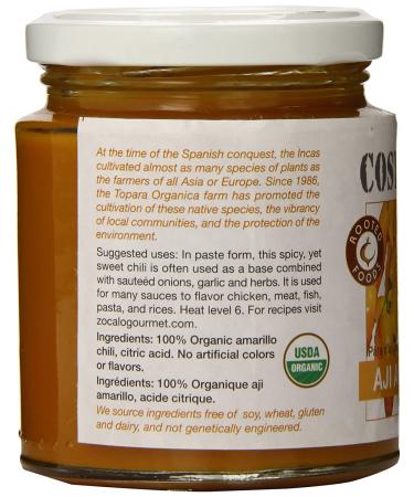 Organic Aji Amarillo Chili Paste from Zocalo Peru - 8 Ounce - Buy Online on GoSupps.com