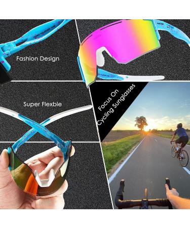 HandReed Polarized Cycling Sunglasses for Women and Men - UV400 Pit-Viper Style Sports Glasses in Red - Buy Online on GoSupps.com