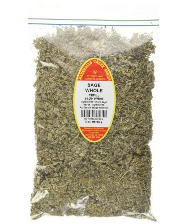 SAGE WHOLE REFILL - FRESHLY PACKED IN FOOD GRADE HEAT SEALED POUCHES