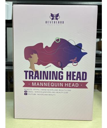 Buy Neverland 71cm Frisierkopf - 80% Real Hair Training Head for Hairdressers | Blonde DIY Hair Set with Holder - Buy Online on GoSupps.com