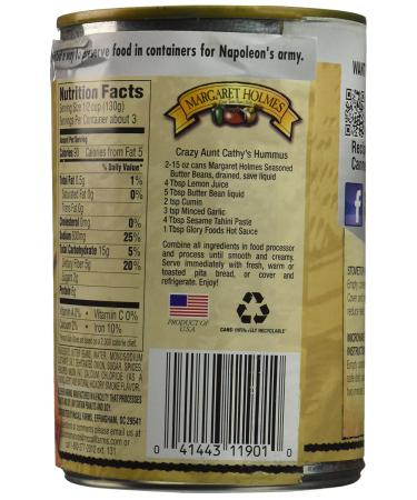 Margaret Holmes Butter Beans 15 oz (Pack of 12) - Quality Southern Style Beans - Buy Online on GoSupps.com