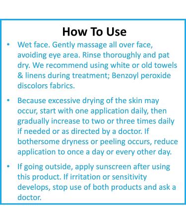 Tutta La Pelle Benzoyl Peroxide 5% Wash - Acne Treatment for Face, Body, Butt & Back 6.7 oz - Buy Online on GoSupps.com