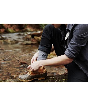 People Socks Merino Wool Crew Socks 4 Pairs - Arch Support - Made in USA - Small-Medium Charcoal - Buy Online on GoSupps.com