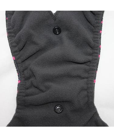 Glenndarcy Female Dog Diapers - Waterproof XL Pants with 2 Washable Pads | Pink Black Dots - International Shipping Available - Buy Online on GoSupps.com