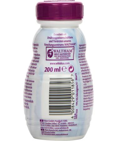 Buy Whiskas Cat Milk 200ml - Premium Cat Nutritional Drink for Happy Healthy Cats | International Shipping Available - Buy Online on GoSupps.com