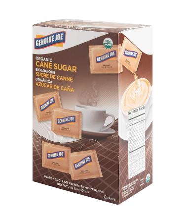 Genuine Joe-70470 Turbinado Cane Sugar Packets- Brown | Natural Sweetener for Coffee & Tea - Buy Online on GoSupps.com