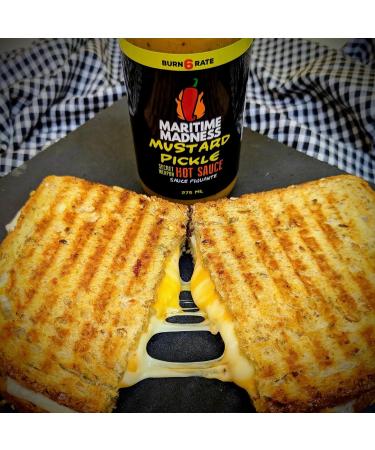Mustard Pickle Hot Sauce Maritime Madness 275ml Squeeze Bottle Vegan Gluten Free Dairy Free Soy Free Onion/Garlic Free Keto Friendly Made in Canada - Buy Online on GoSupps.com