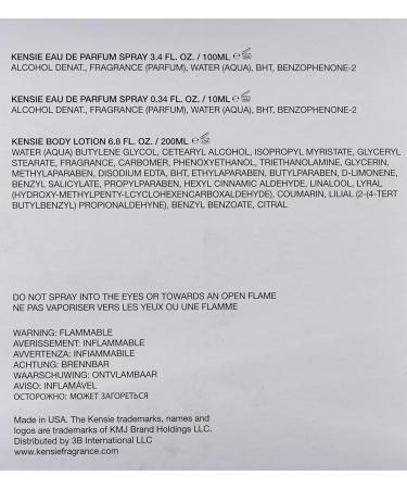 Kensie Fragrance for Her Eau De Parfum 3.4 FL. Oz Eau De Parfum 0.3 FL. Oz and Body Lotion 6.8 Oz - Buy Online on GoSupps.com