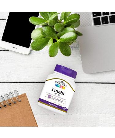 21st Century Lutein 20 mg - 60 Softgels for Eye Health & Vision Support - Buy Online on GoSupps.com