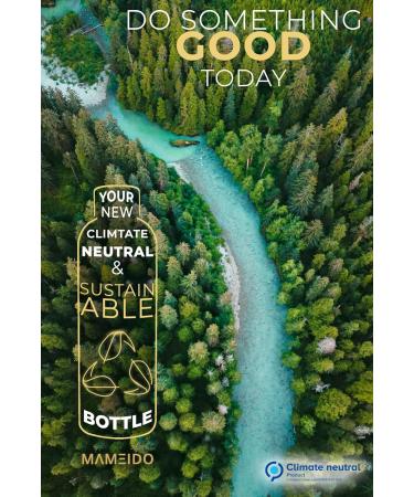 MAMEIDO 1L & 1.5L BPA-Free Drinking Bottle | Carbon Dioxide Safe Time Marked Water Bottle for Sports - Urban Taupe Gold - Buy Online on GoSupps.com