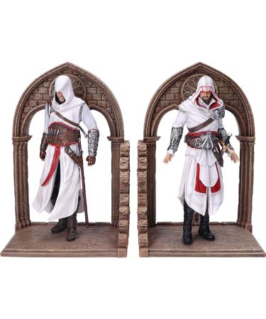 Shop Nemesis Now Official Assassins Creed Altair & Ezio Library Gaming Bookends | Resin 24cm - International Shipping - Buy Online on GoSupps.com
