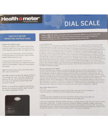 Health O Meter Black Dial Scale - Accurate and Reliable Weight Measurement - Buy Online on GoSupps.com