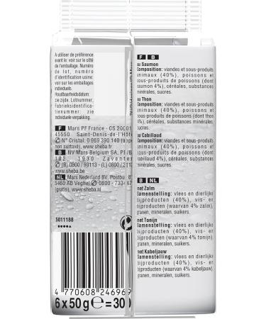 Sheba Delices du Day Fresh Pouches for Cats - 12x Selection of Fish in Sauce (50g) - Pack of 72 - International Shipping Available - Buy Online on GoSupps.com