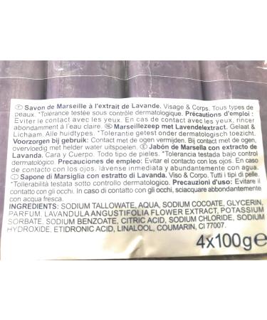 Carrefour Marseille soap with lavender Simpl 8 soaps of 100g Lavendelzeep Zeep Lavendel - Buy Online on GoSupps.com