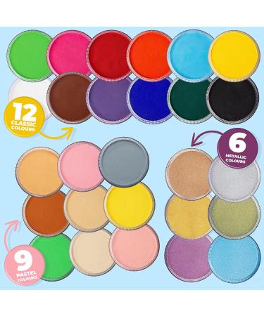 Blue Squid PRO Pastel Yellow Face Paint 30g - Water Activated Professional Body Makeup for Adults & Kids - Non Toxic & SFX Halloween Face Painting - Buy Online on GoSupps.com