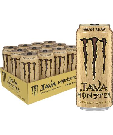 Monster Energy Java Monster Mean Bean, Coffee + Energy Drink, 15 Ounce (Pack of 12)