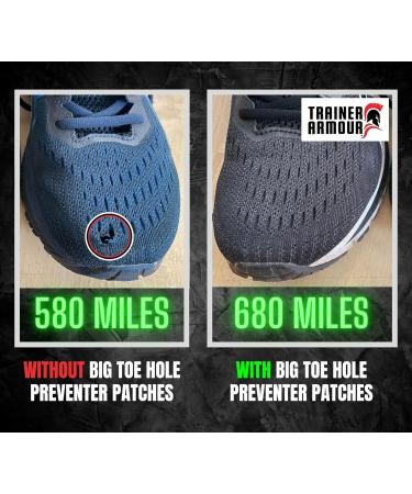 Trainer Armour - Big Toe Hole Preventer & Repair Patches for Running Shoes & Fabric Footwear - Buy Online on GoSupps.com