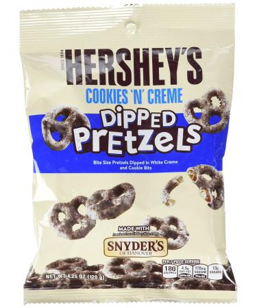 Hershey's Cookies'n'Creme Dipped Pretzels 120g - Pack of 6
