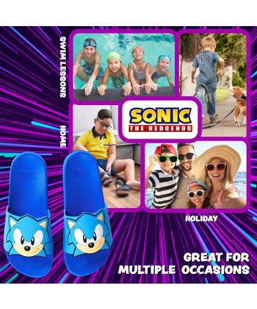 Sonic the Hedgehog Summer Flip Flops | Kids Bathing Shoes Size 28-34 | Blue EU 30 | International Shipping Available - Buy Online on GoSupps.com